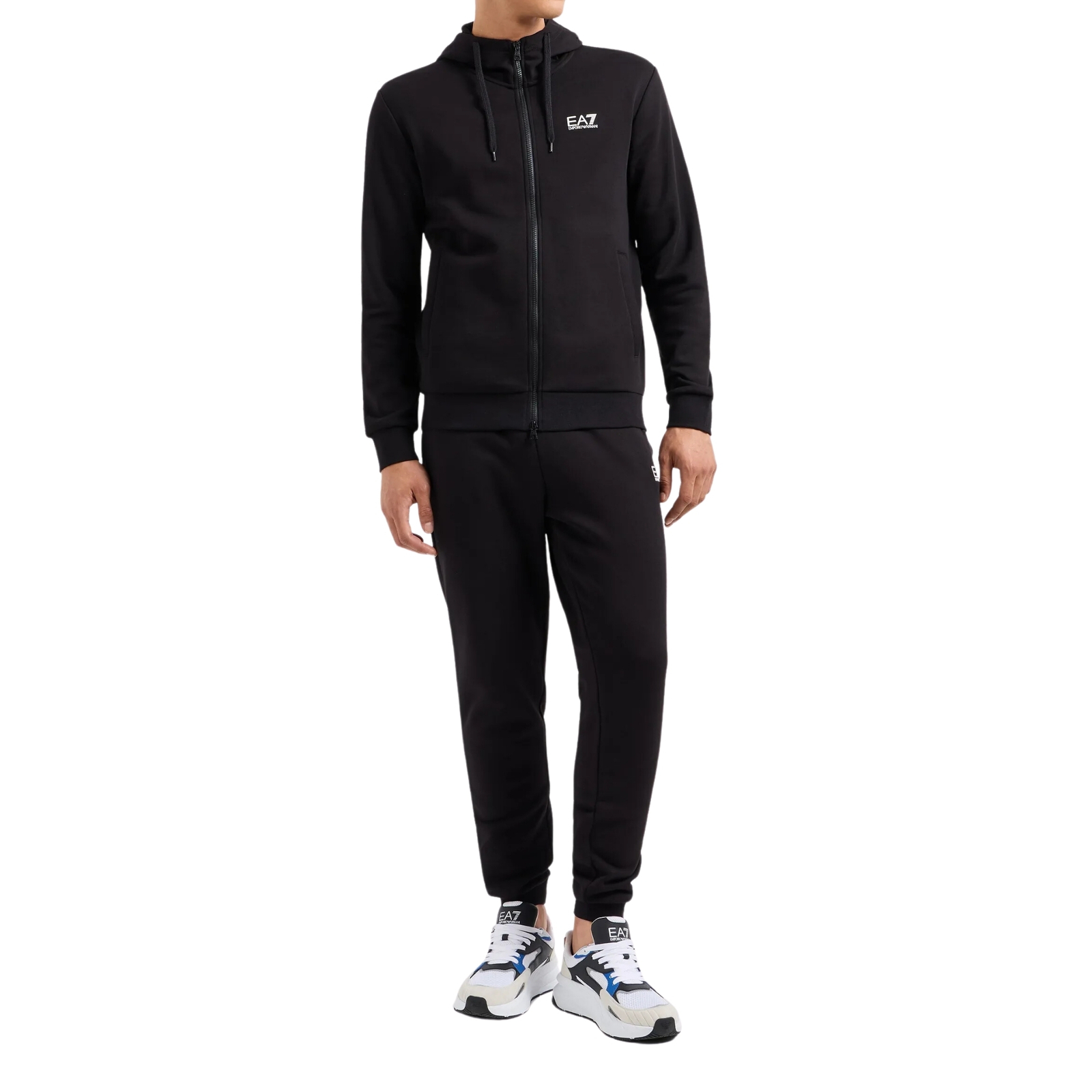 Ea7 Emporio Armani Tuta da Uomo Core Identity Nera Taglia S Codice 8NPV68PJVT...