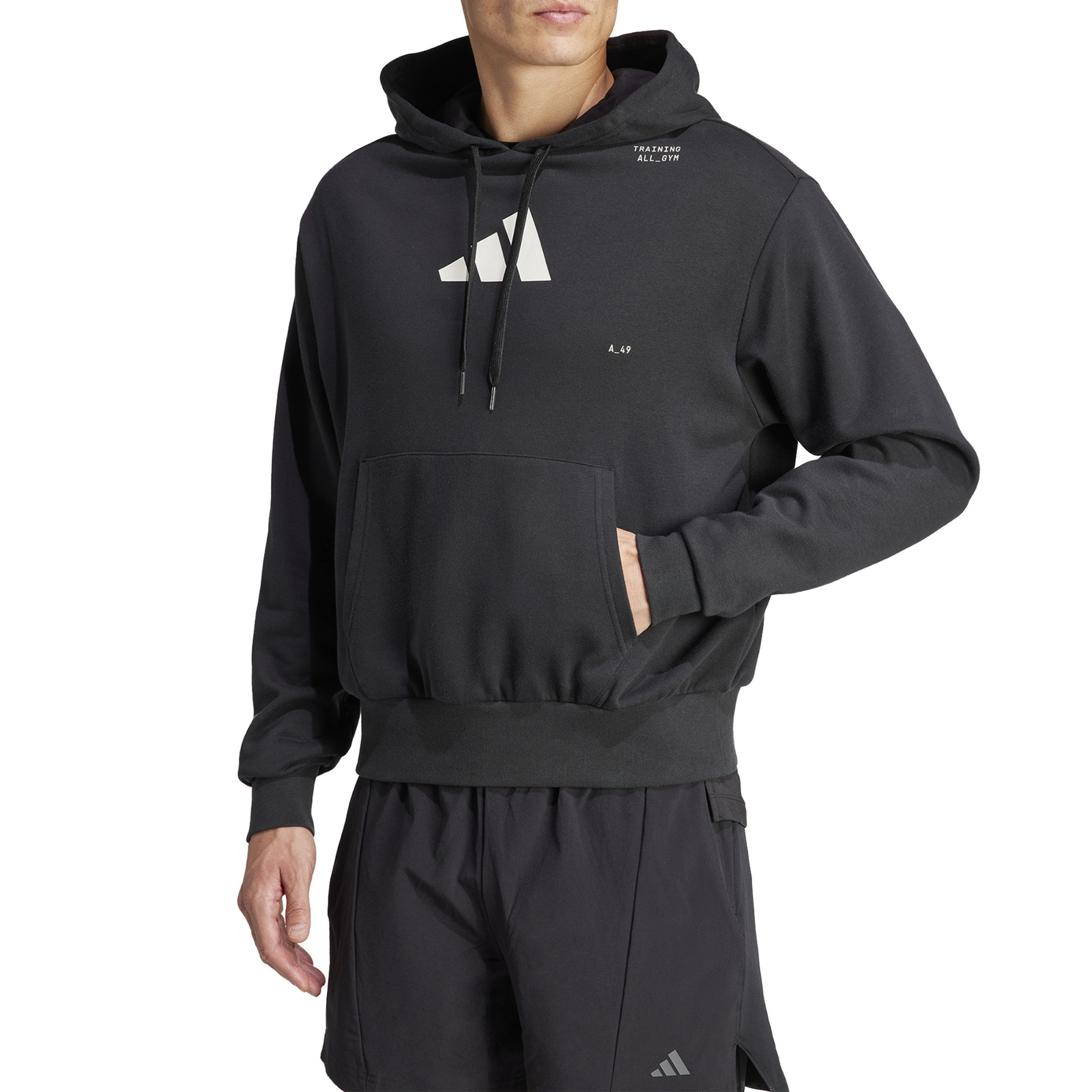 Adidas Felpa con Cappuccio Gym Pump Cover Nera Taglia XL Codice IS2355
