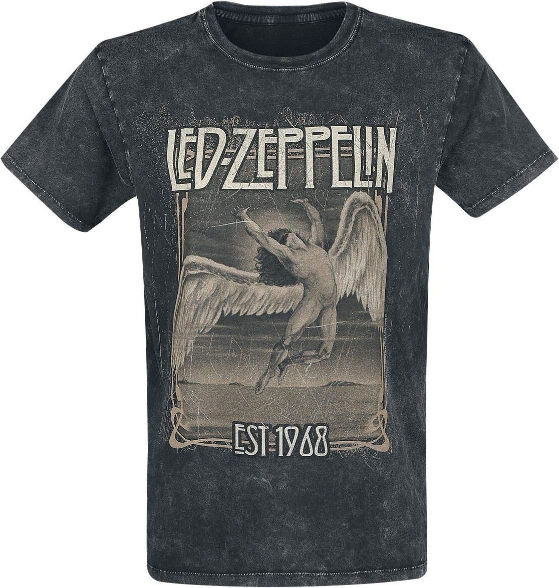 Abbigliamento Led Zeppelin: Faded Falling (T-Shirt Unisex Tg. S)