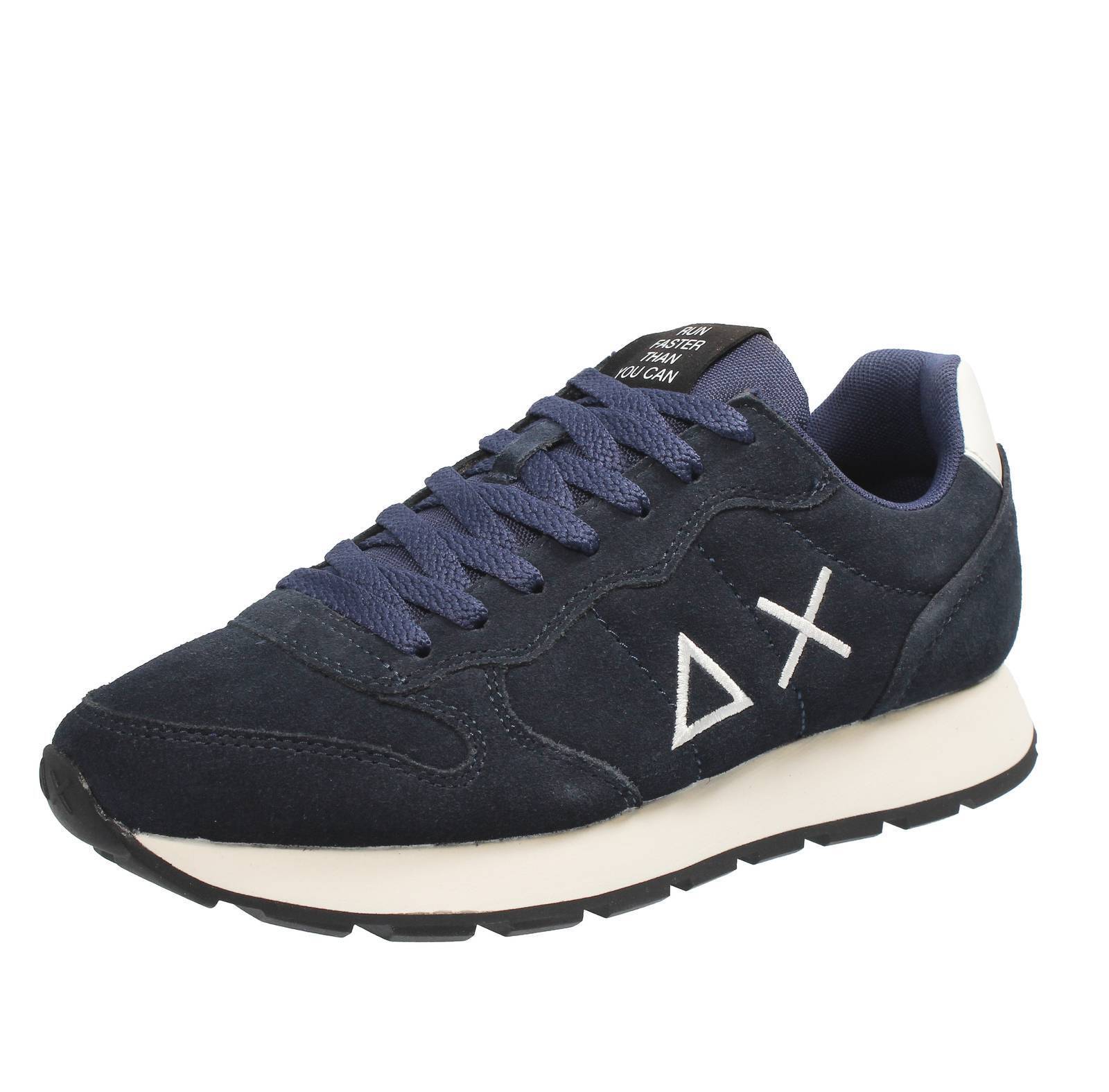 Sun 68 Tom Suede Blu - Taglia 42 [26.7cm] Scarpe Uomo Sneakers Casual