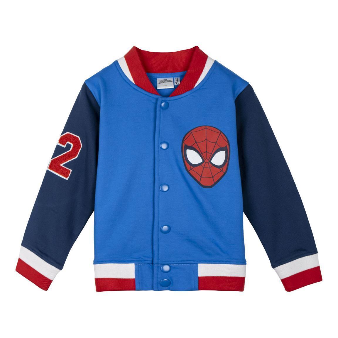 Giacca Cotton Brushed Baseball Spider-Man BLU - 4 Anni | MASCHIO CERDà
