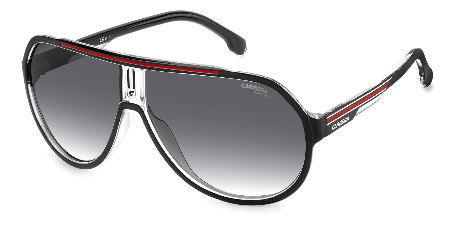 Occhiali da Sole Carrera 1057/S OIT BLACK RED 64/11/135 Uomo