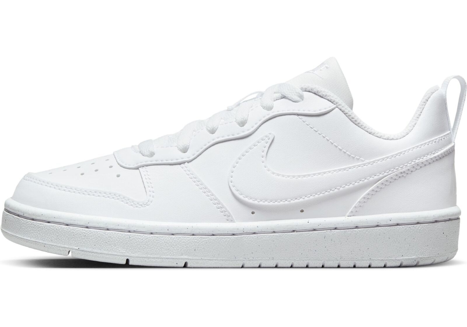 NIKE Boy's Court Borough Low Recraft Sneaker 5.5 UK White