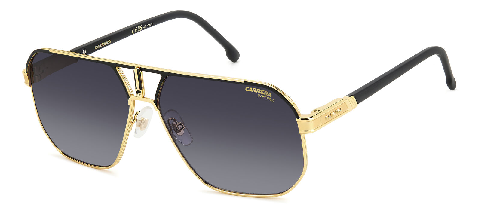 Occhiali da Sole Carrera 1062/S SAO MATTE BLACK GOLD BLACK 62/14/145 Uomo
