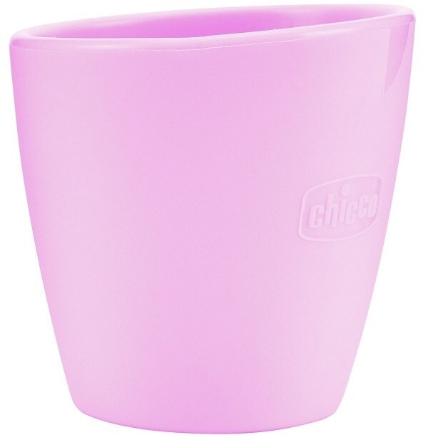 Chicco Tazza in Silicone Rosa 6m+, 1 pezzo