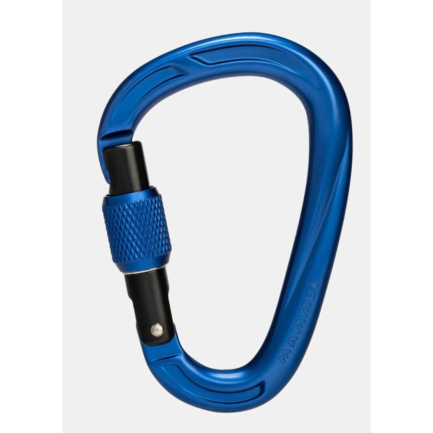 Mammut moschettone a chiera arrampicata crag HMS screwgate carabiner ultramarine