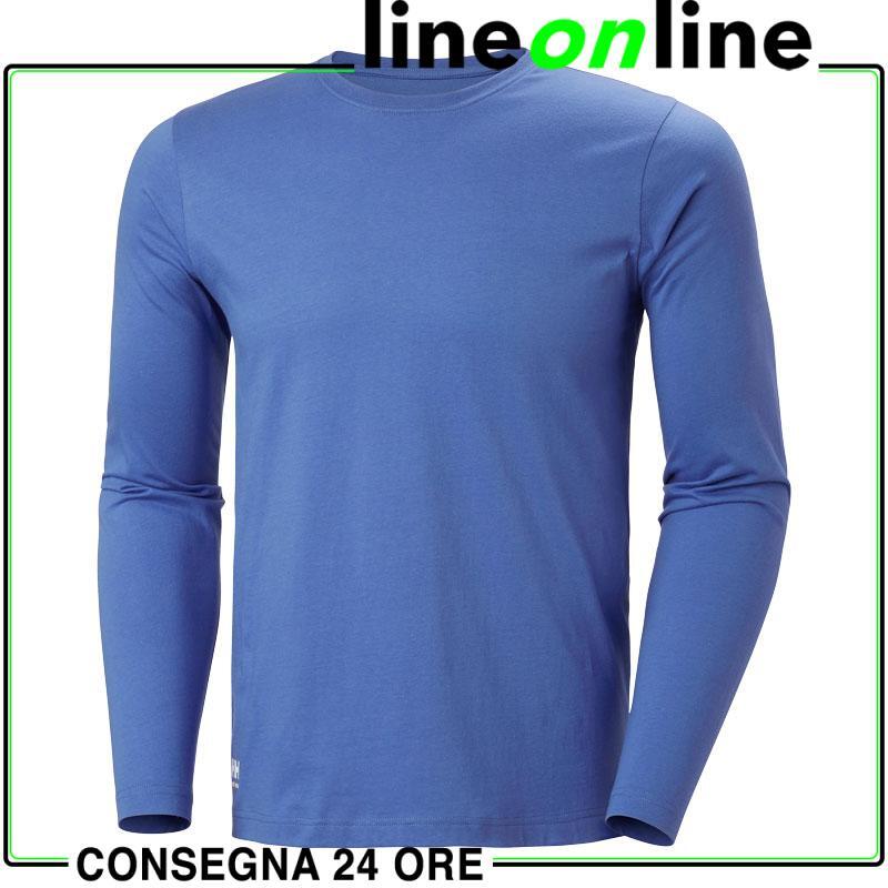 Maglietta da lavoro Helly Hansen Classic Longsleeve 79169-Azzurro-M