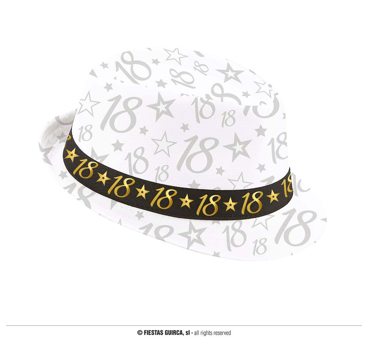 CAPPELLO 18 ANNI BORSALINO BIANCO