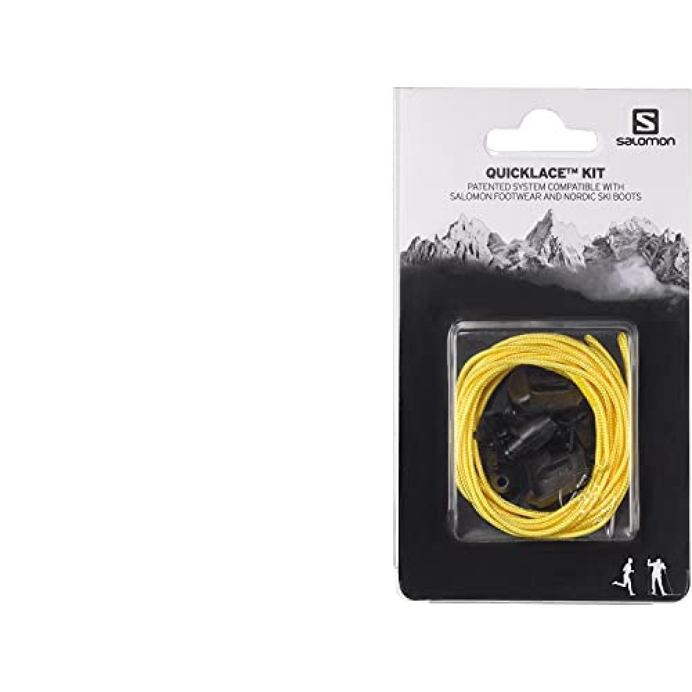 (TG. Taglia unica) Salomon Quicklace Kit Unisex, Lacci di Ricambio, Giallo (Yell