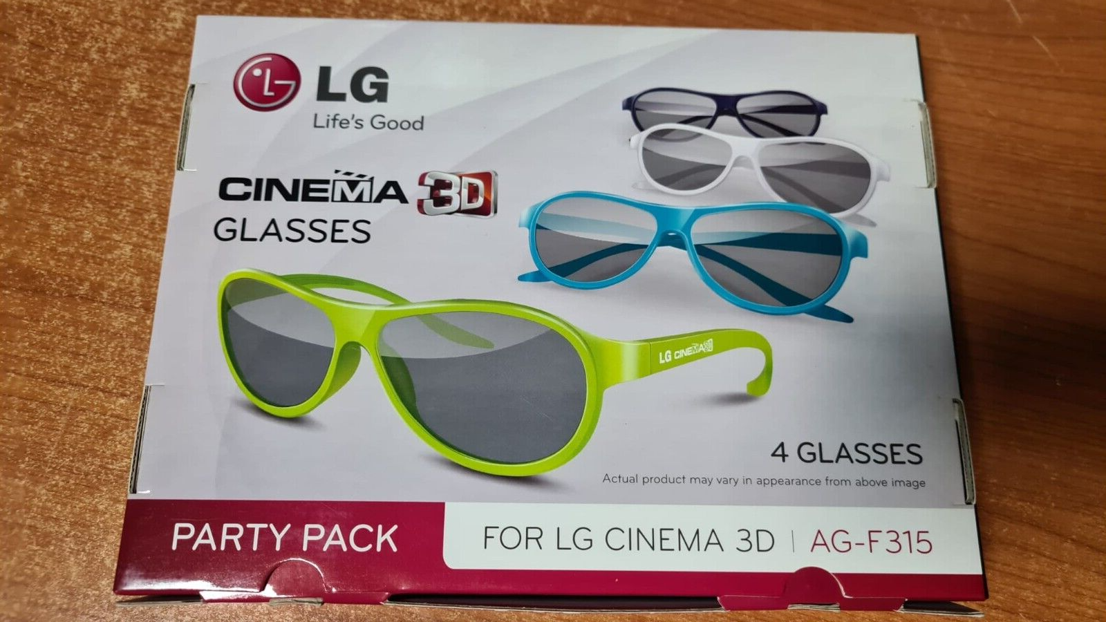 Occhiali 3D Lg cinema 3D Party Pack glasses 4 pezzi