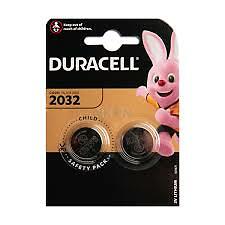 2pz  duracell cr2032 batterie bottone lunga durata apparecchi medicali telecoman