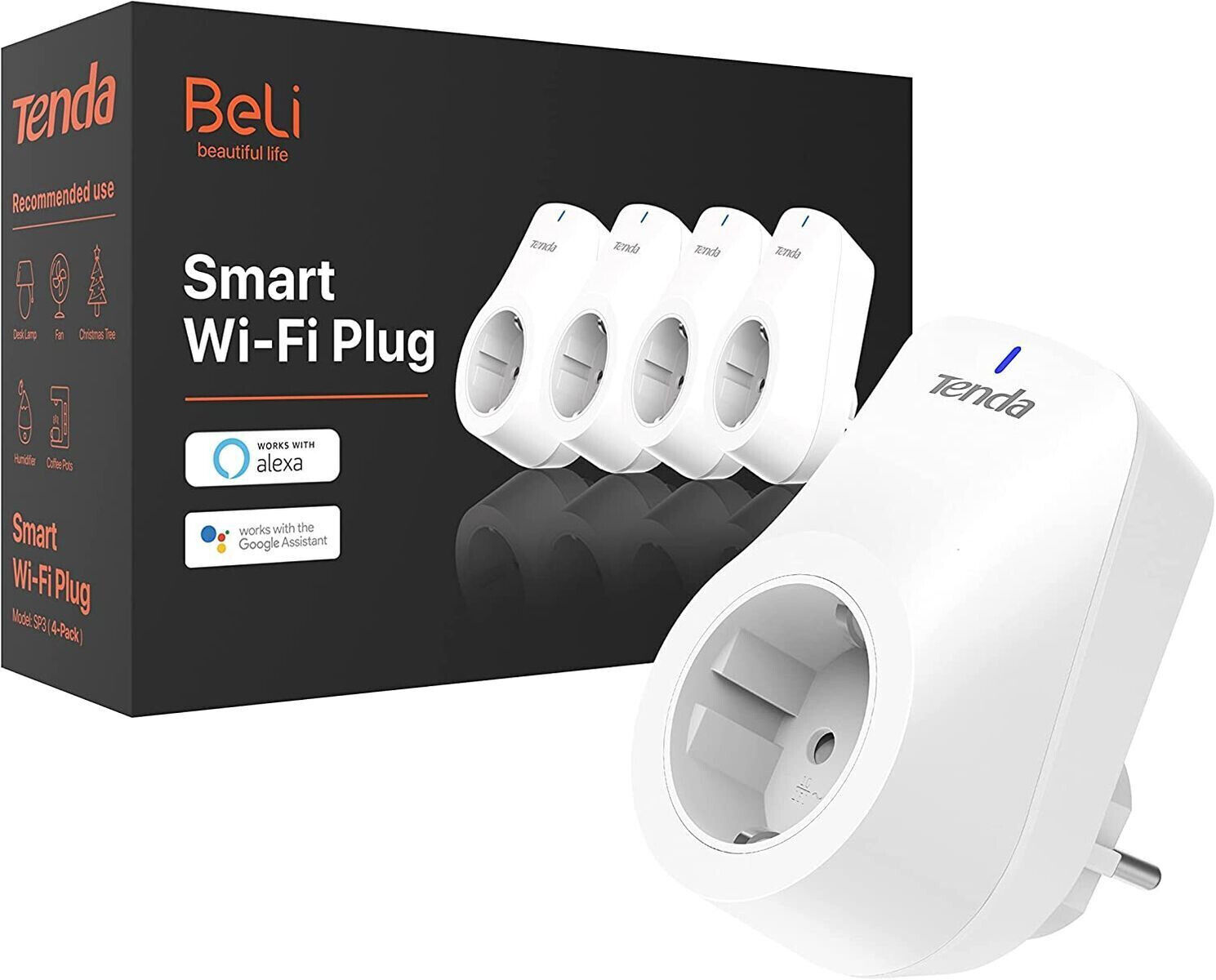 Tenda Presa WiFi Smart Beli SP9, Controllo Remoto, Smart Plug