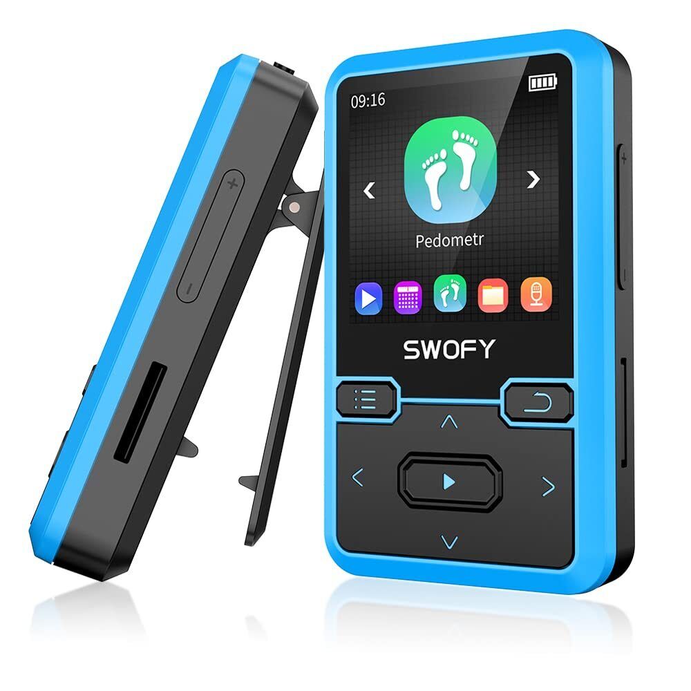 Lettore Mp3 Mp3 Lettore Musicale SWOFY Music Player Bluetooth 5.0 Digital Aud...