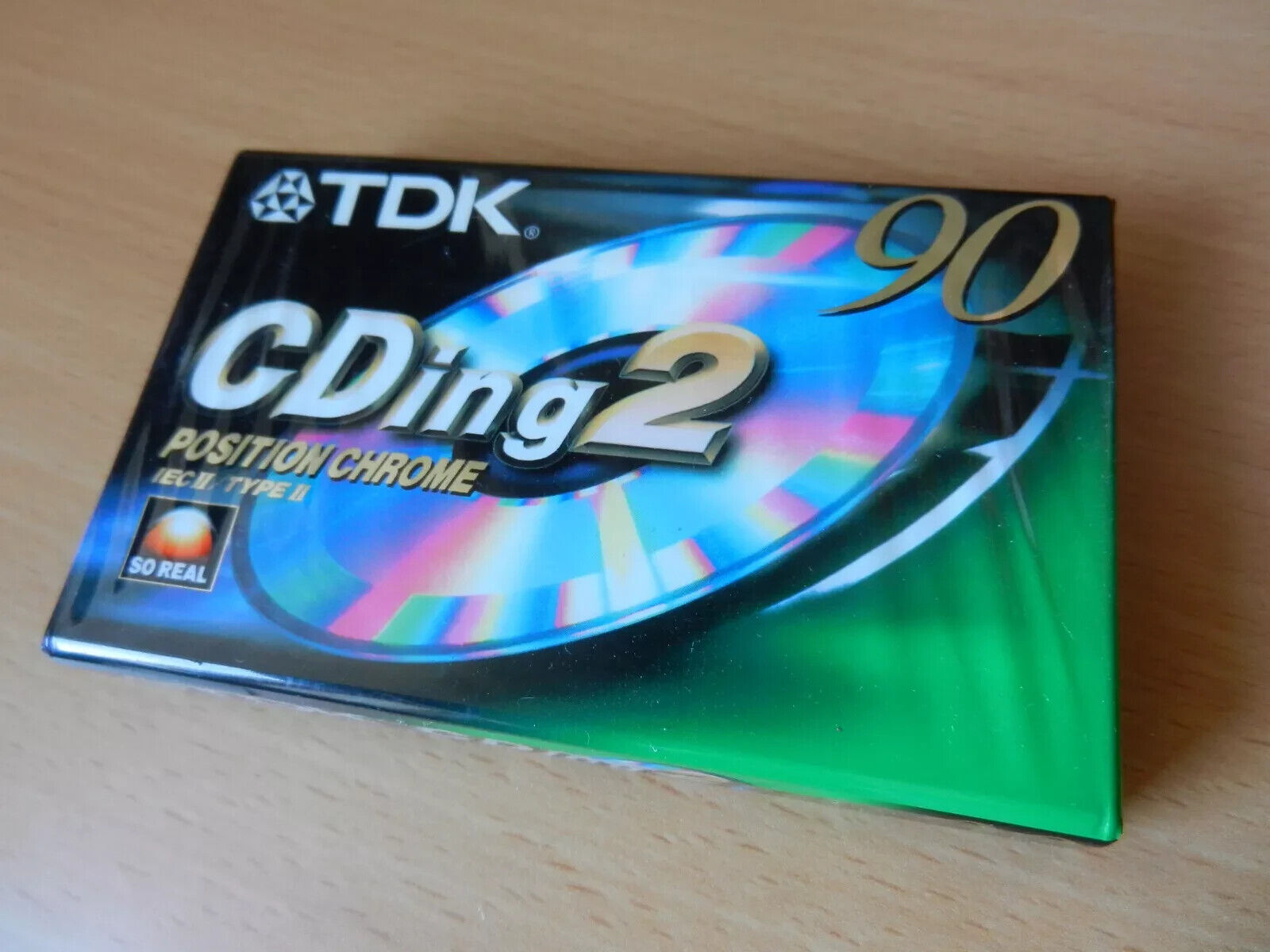 Audiocassetta TDK CDing2 position CHROME, 90min. NUOVA
