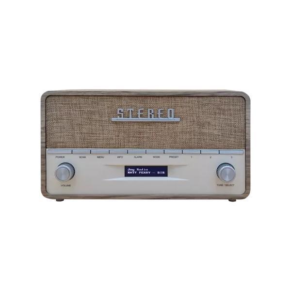 1436171 Denver DAB-36LW radio Portatile Digitale Marrone, Bianco