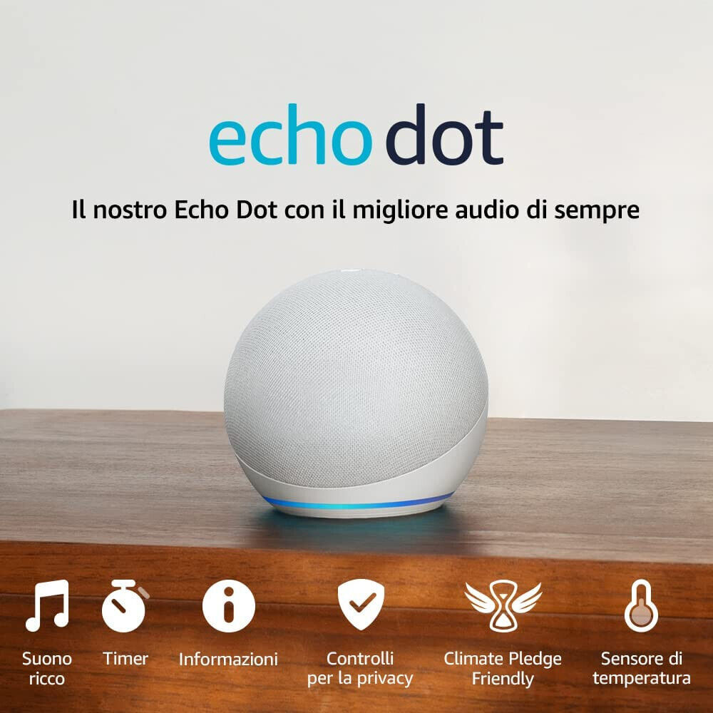 Amazon Echo Dot 5ª Gen. - Altoparlante Smart Bianco - Occasione!
