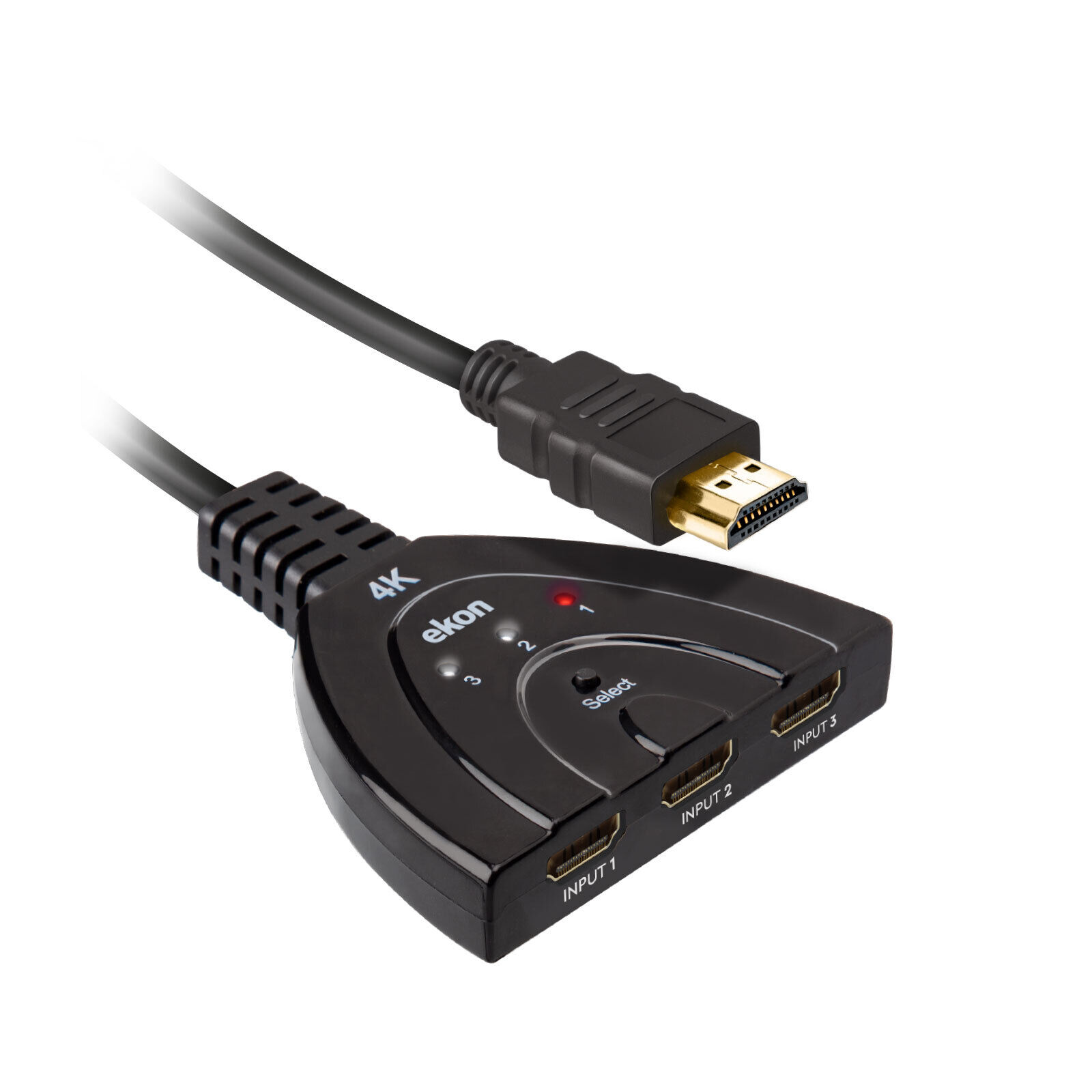 Splitter HDMI 2.0 con 3 connettori femmina, 4k