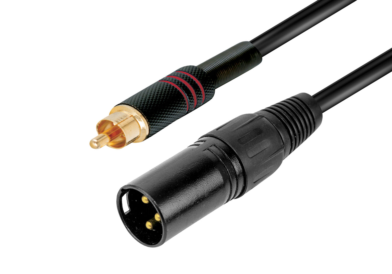 Ridem Cavo audio professionale mixer XLR M RCA maschio 2metri dorato
