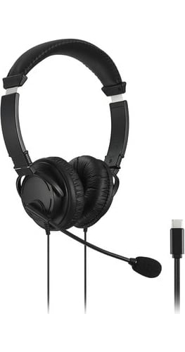 Kensington Cuffie con Microfono ad Archetto USB-C Nero K97457WW