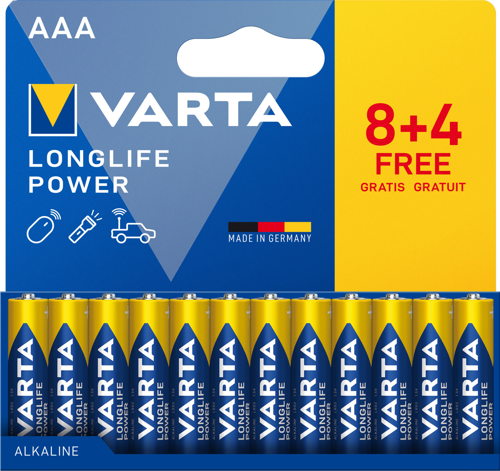 Elettronica - Vari - Confezione 12 Batterie Varta Longlife Power Ministilo Aaa