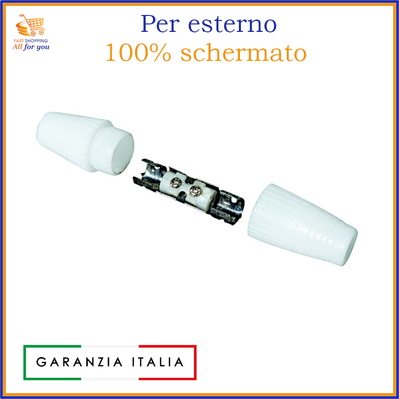 Giunto cavo coassiale per antenna TV giuntacavo accoppiatore raccordo a con vite