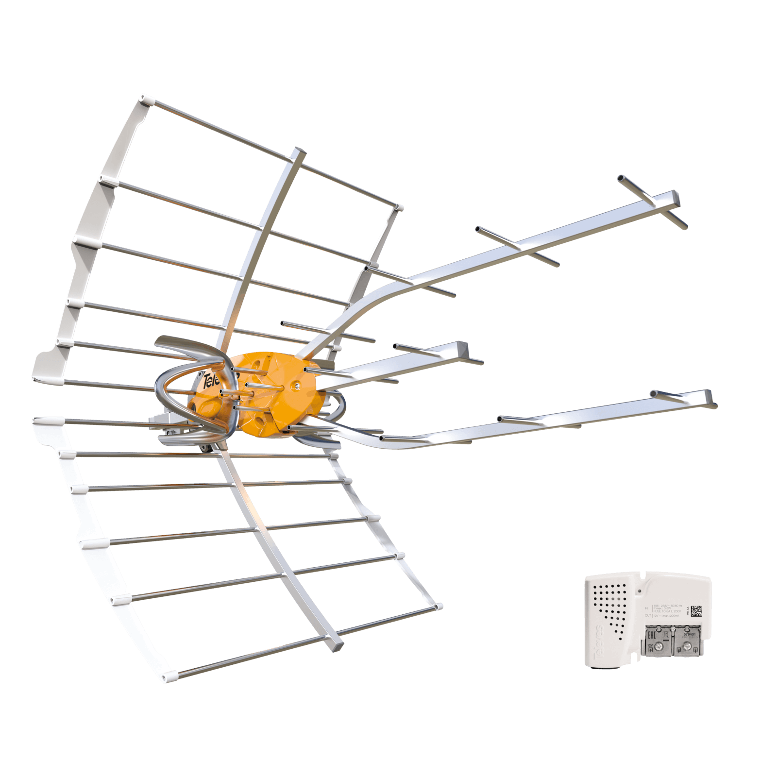 Antenna Ellipse 38dB 5G Televes + Alimentazione (8 Unità)