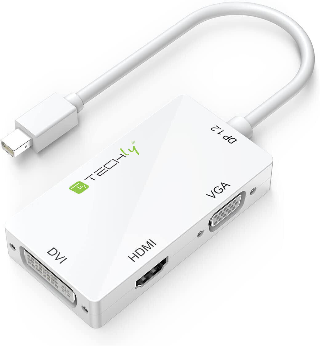 Cavo - Adattatore 3 In 1 Mini Displayport 1.2 (thunderbolt) A Hdmi/dvi/vga