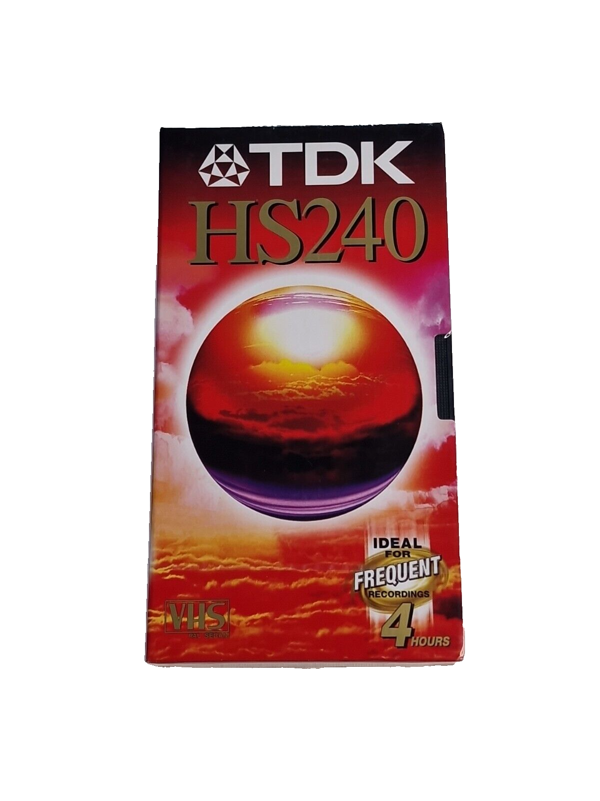 Nastro videocassetta TDK VHS HS240 standard di alta qualità PAL nuovo e sigil...