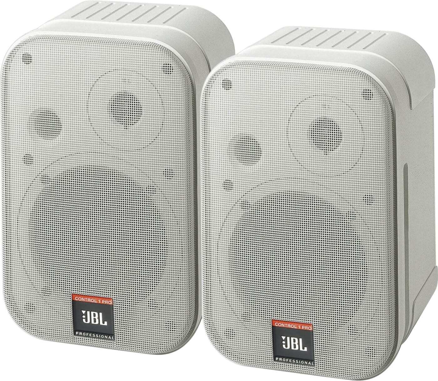 JBL Control 1 Pro Coppia Finitura Bianca Studio Monitor Speaker Woofer Cassa