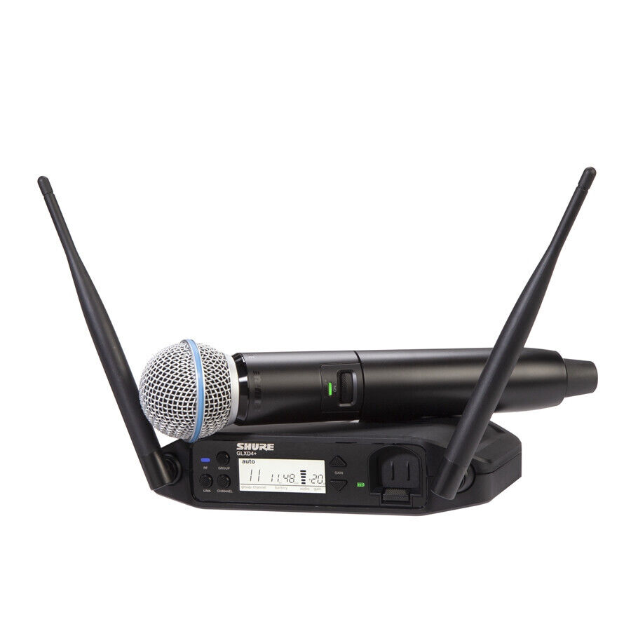 SHURE GLXD24+ BETA58 Radiomicrofono Digitale con Batteria al Litio Ricaricabile