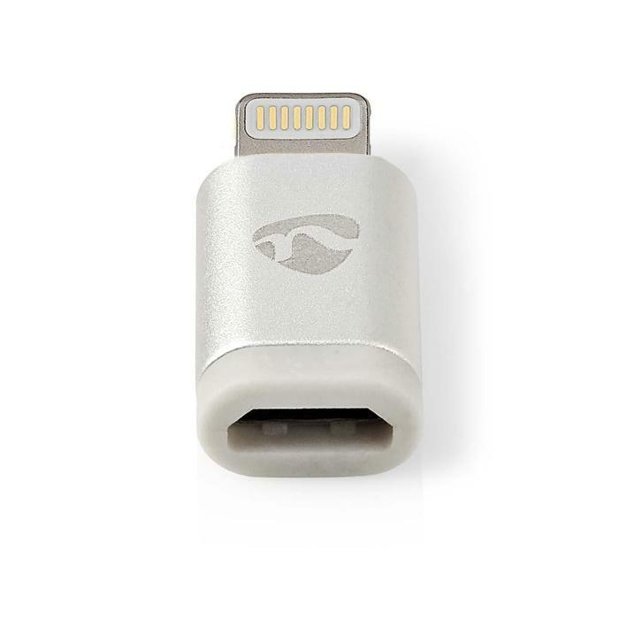 ADATTATORE LIGHTNING NEDIS CCTB39901AL APPLE LIGHTNING USB MICRO B FEMMINA