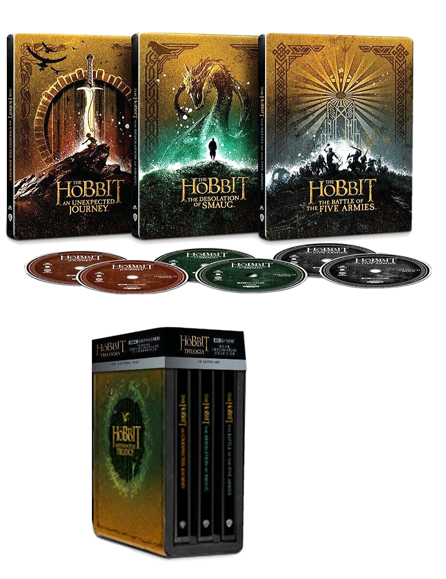 Lo Hobbit 4K STEELBOOK La Trilogia (6 4K Ultra HD + Blu-ray)