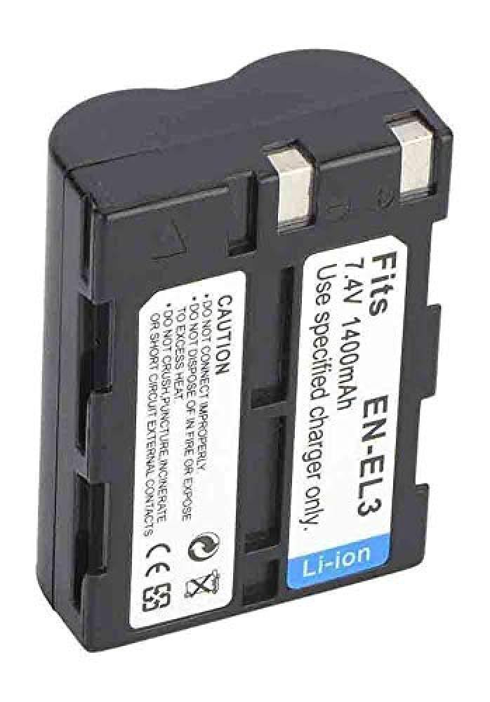 amsahr Grade A Celle della batteria (1800 mAh, 7.4 V) per Nikon Grigio - NUOVO