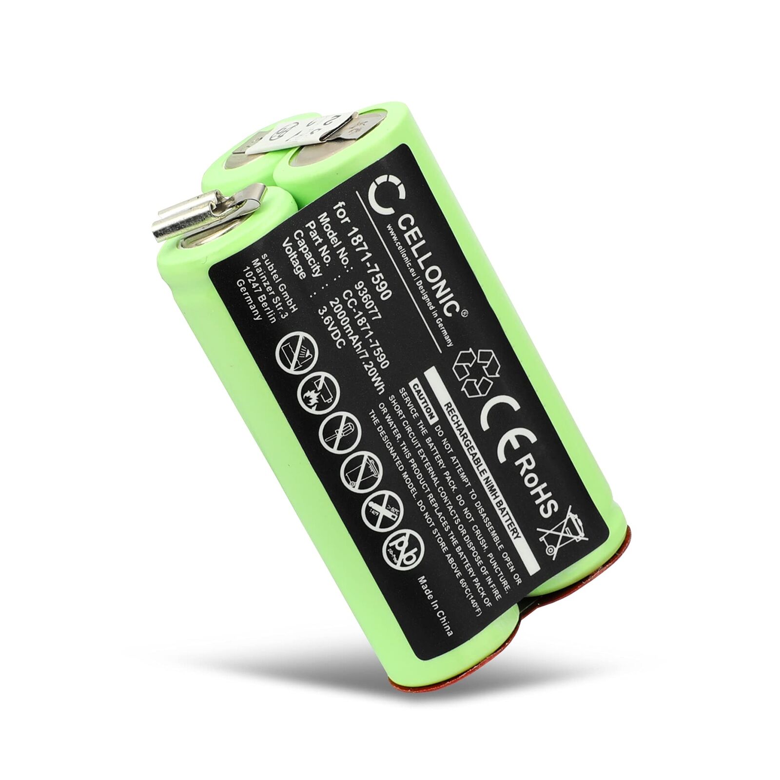 CELLONIC® Batteria 1871-7590 Compatibile con Moser ChromStyle PRO NiMh Versio...