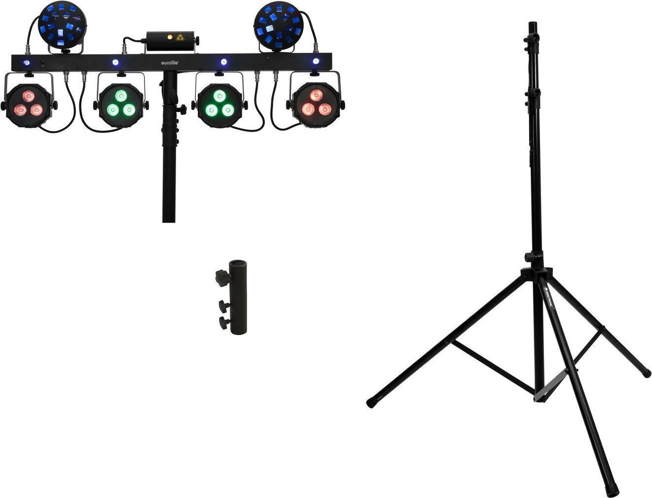 EUROLITE Set LED KLS Laser Bar Next FX-Lichtset + M-4 Boxenhochständer (20000815