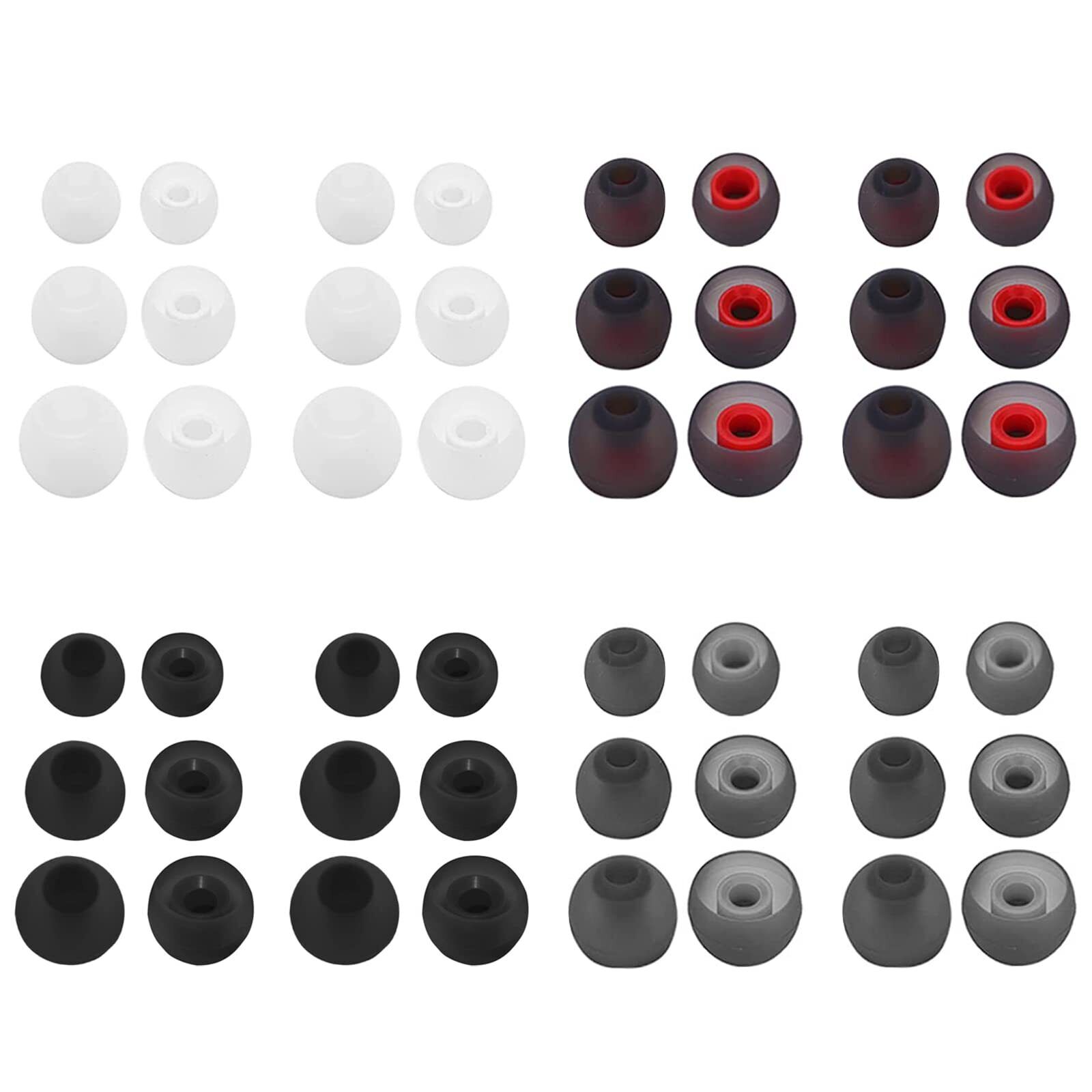 Jaimela 48 Pezzi Earbud Pads Earbud di Ricambio in Silicone per Auricolari da...