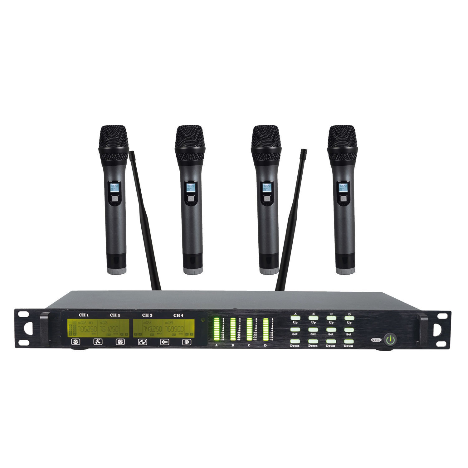 Renton UHF604 4 radiomicrofoni palmari