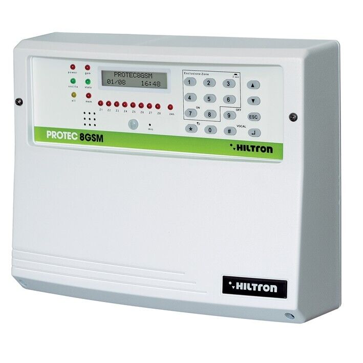 C1A PROTEC8GSM - CENTRALE 8 ZONE CON COMBINATORE GSM IR INCORPORATO