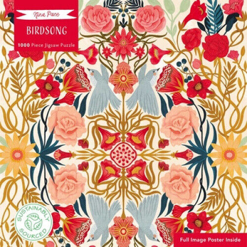 Adult Sustainable Jigsaw Puzzle Nina Pace: Birdsong: 1000-pieces. Ethical,