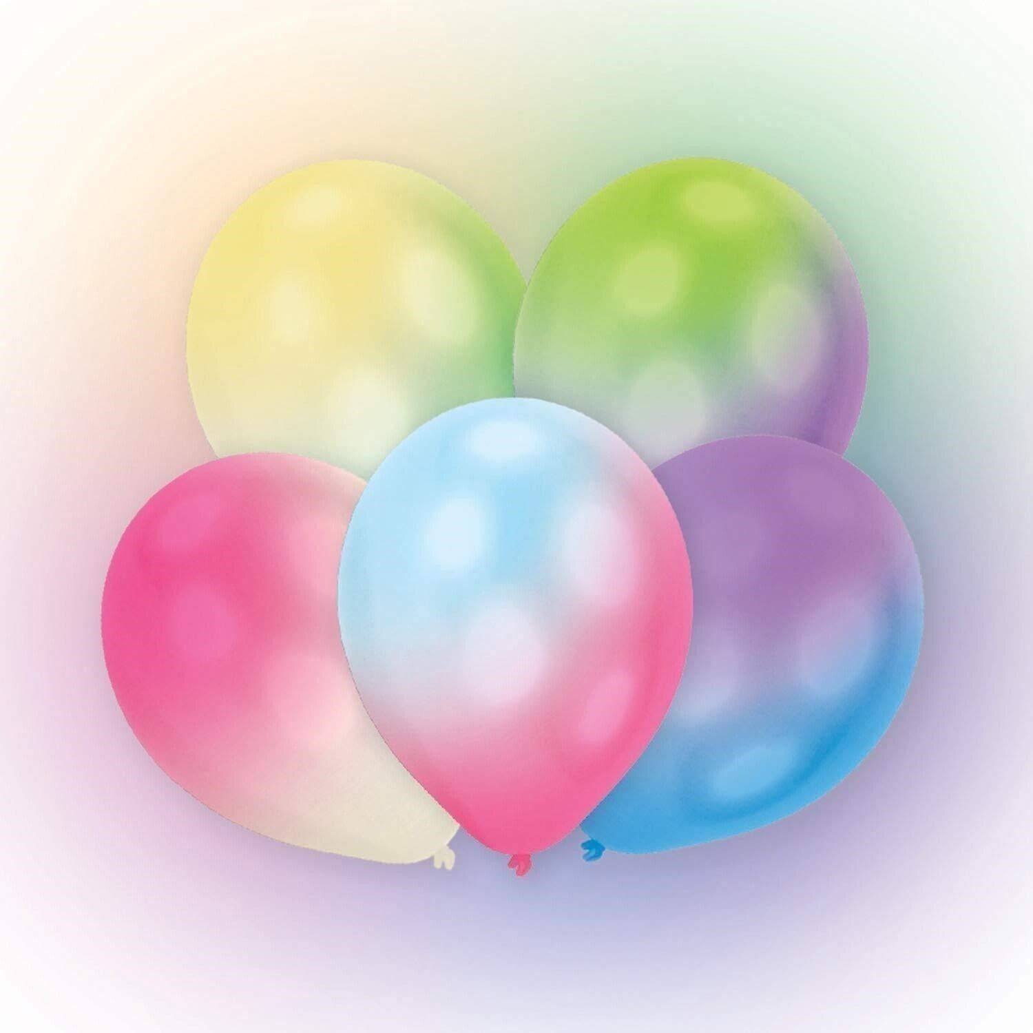 Amscan: 12 Latex Balloons Led Ballons Multi-Colo -