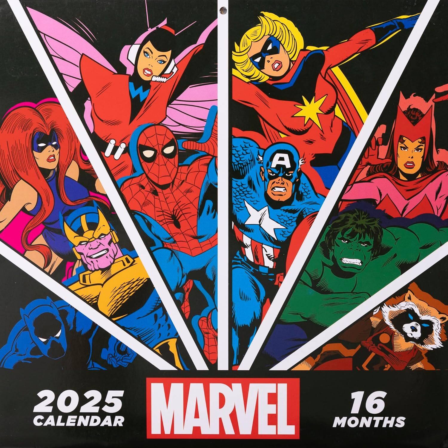 9781804231494 Marvel 2025 calendario 30 x 30 cm pyramid