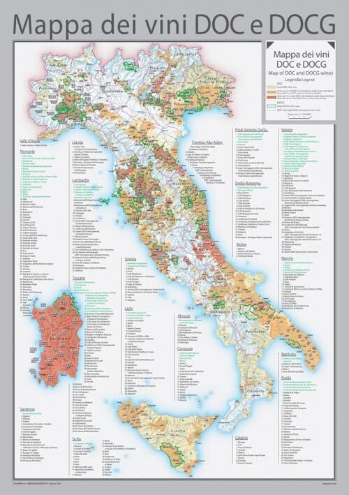 9788869855726 Mappa dei vini. In tubo