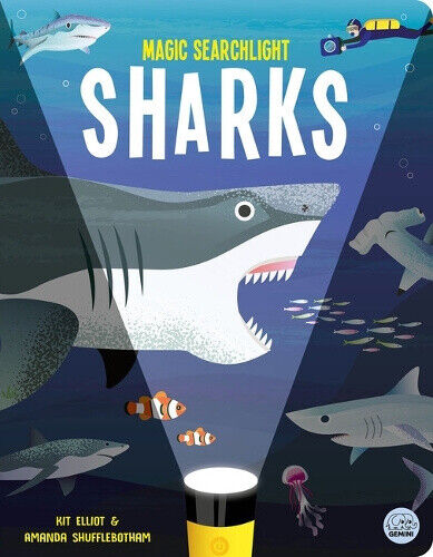 Magic Searchlight - Sharks (Seek and Find-Magic Searchlight Books) by Kit Elliot