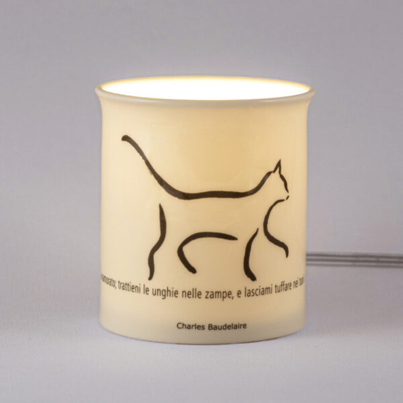 LAMPADA MEDITATHE LUCE. BAUDELAIRE, GATTO -  8009266004373