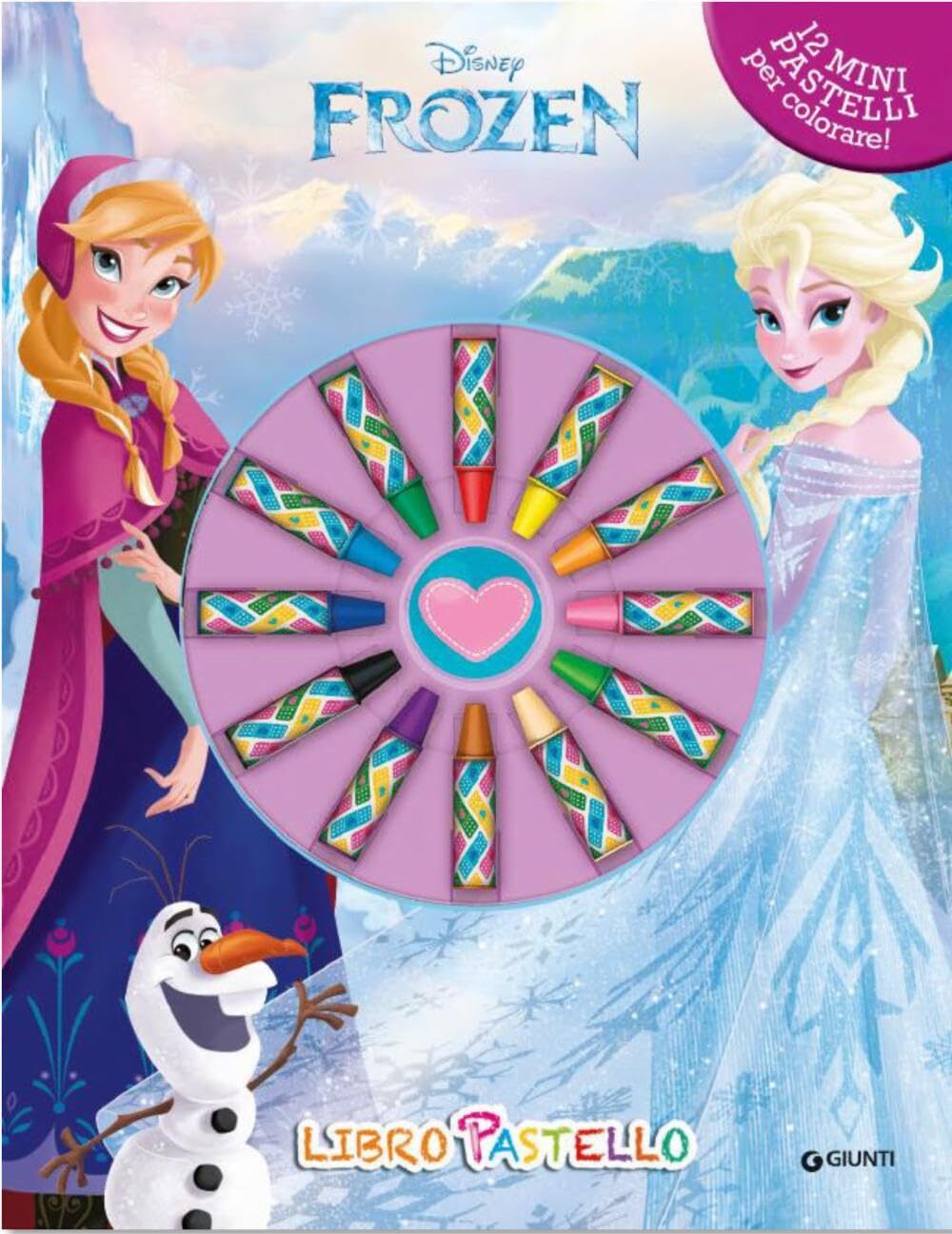 9788852250125 Frozen. Libro pastello. Ediz. illustrata. Con 12 pastelli