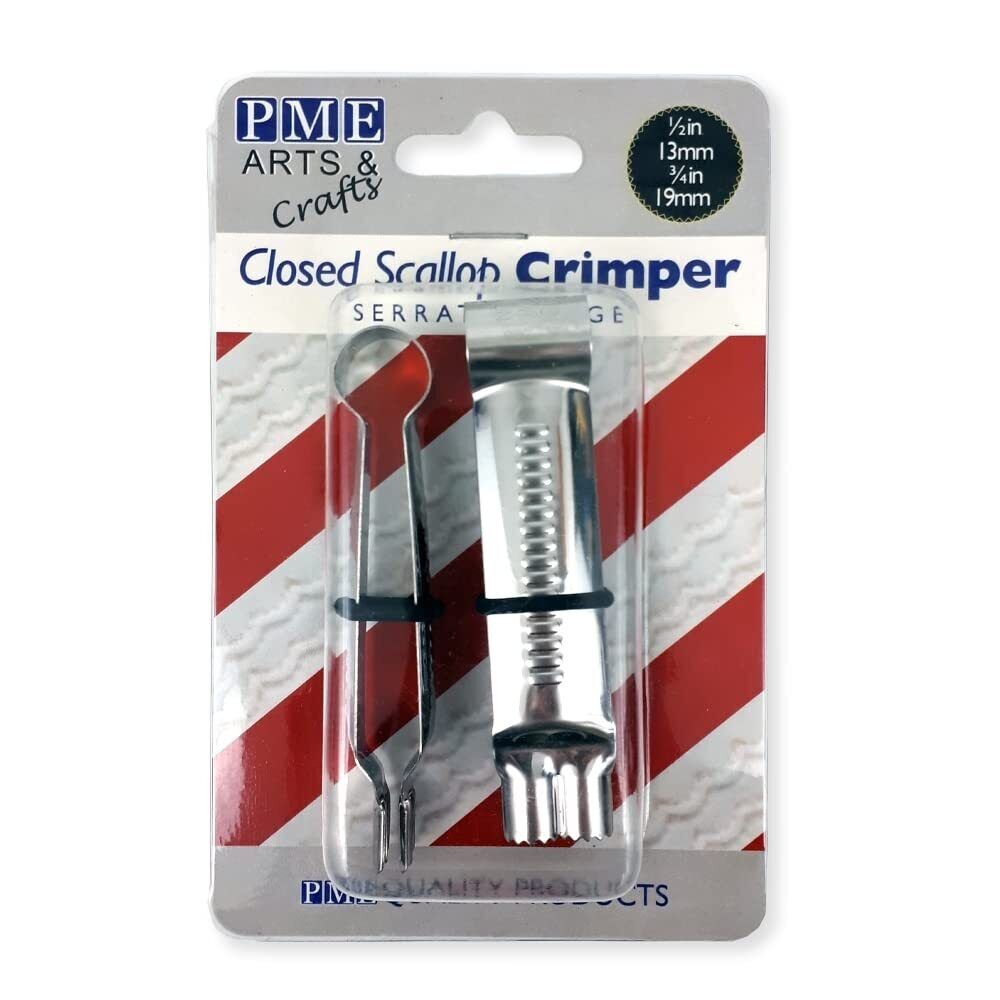 PME Closed Scallop Serrated Crimpers Grandi e Piccole Dimensioni Set di 2