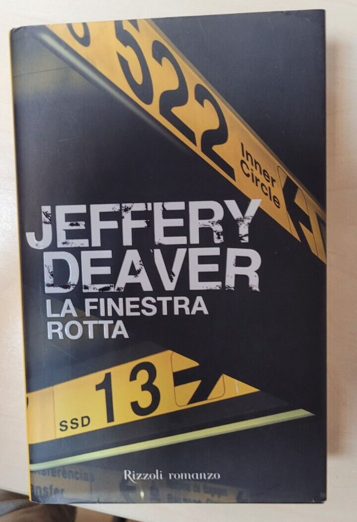 La finestra rotta, Jeffery Deaver, Rizzoli come nuovo