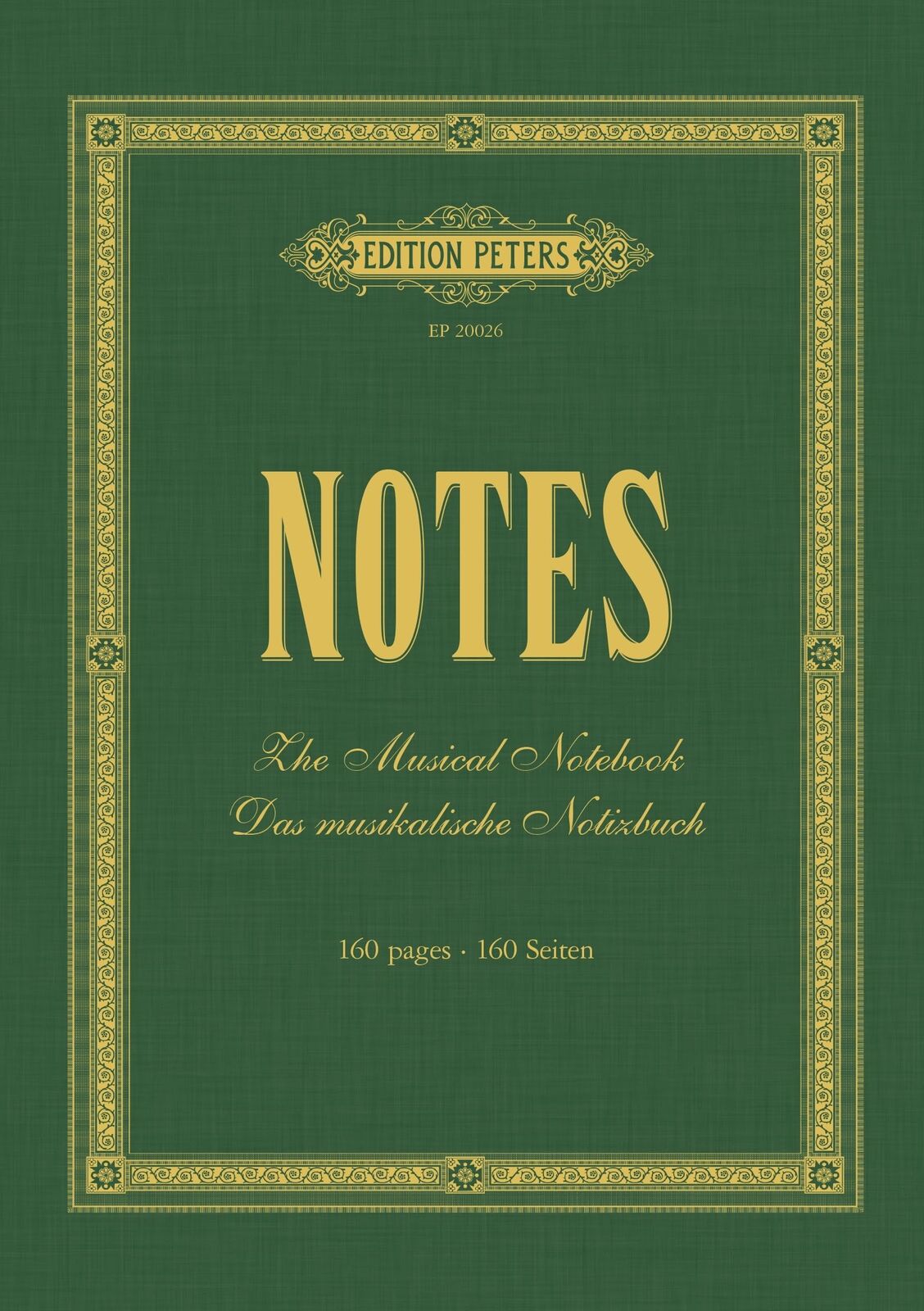 Edition Peters Notes: The Musical Notebook / Das musikalische (Copertina rigida)