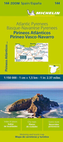 Basque Coast - Pyrenees West - Zoom Map 144 by Michelin