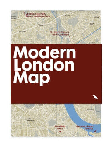 Modern London Map: Guide to Modern Architecture in London by Robin Wilson